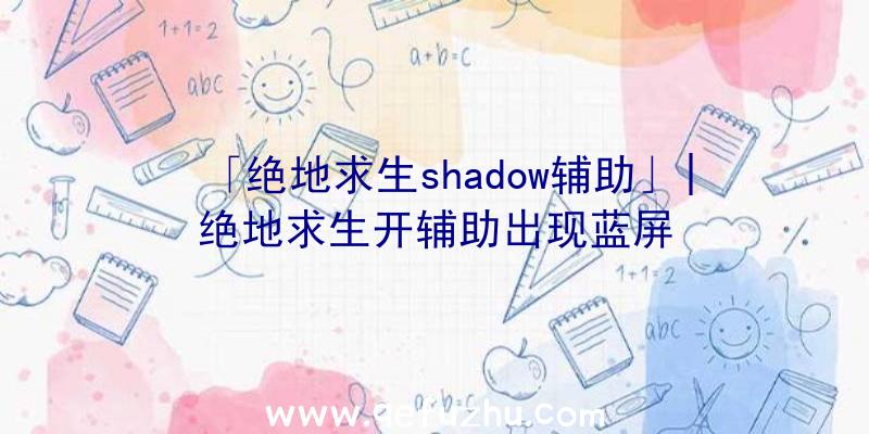 「绝地求生shadow辅助」|绝地求生开辅助出现蓝屏